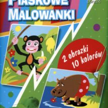 Malowanka piaskowa hipopotam małpka