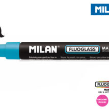Marker do szyb Milan fluoglass niebieski