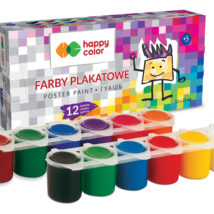 Farba plakatowa tempera Happy color 12 kolorów po 25ml