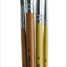 Pędzle Happy Color szkolne mix włosia B 4 sztuki