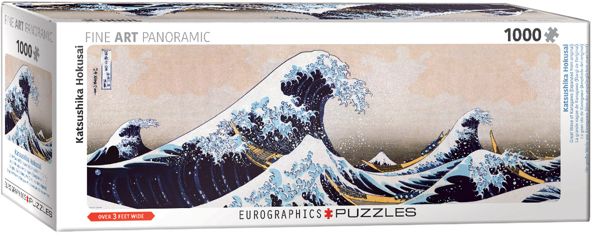 Puzzle 1000 Panoramic Great Wave of Kanagawa 6010-5487