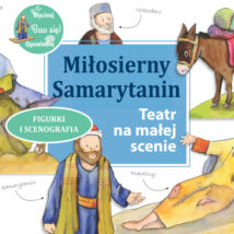 Miłosierny Samarytanin. Teatr na małej scenie. Figurki i scenografia