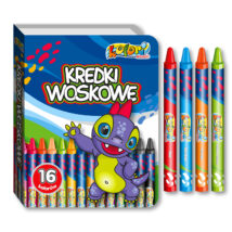 Kredki woskowe Dino Penmate kolori premium 16 kolorów