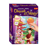 Cekinowy obrazek Kwitnące wiśnie