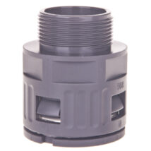 Dławnica do węża osłonowego M32 IP68 SILVYN KLICK-GM 32×1,5 szara 55501070