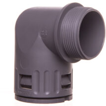Dławnica kątowa do węża osłonowego PG29 IP68 SILVYN KLICK 90 stopni 29 szara 61801060