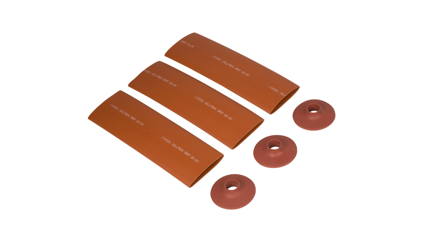 Głowica wnętrzowa termokurczliwa, zestaw na 3 fazy, CHE-I 24kV 70-240, 266439