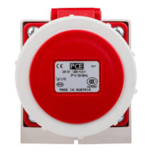 Gniazdo stałe 16A 4P 400V czerwone IP67 /bez dławnicy/ 1142-6