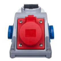 Gniazdo stałe z wyłącznikiem 0-1 16A 5P 400V + 2x 2P+Z 230V IP44 COMBO-POL 96061542W