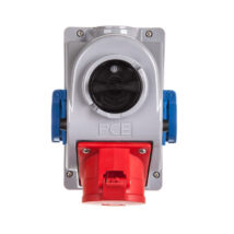 Gniazdo stałe z wyłącznikiem 0-1 32A 5P 400V + 2x2P+Z 230V IP44 COMBO-POL 96062542W