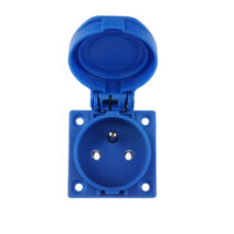 Gniazdo tablicowe 10/16A 2P+Z 230V niebieskie IP54 1040-0b_b