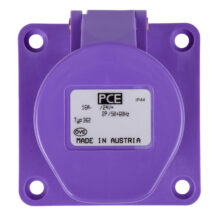 Gniazdo tablicowe 16A 2P 24V fioletowe IP44 TWIST 362v
