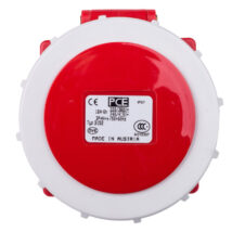Gniazdo tablicowe 16A 5P 400V /75×75/ czerwone IP67 POWER TWIST 3152-6