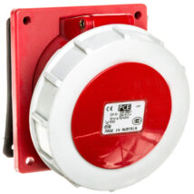 Gniazdo tablicowe 32A 5P 400V czerwone IP67 4252-6v