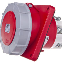 Gniazdo tablicowe skośne 125A 4P 400V /120×130/ czerwone IP67 POWER TWIST 444-6