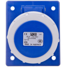 Gniazdo tablicowe skośne 16A 3P 230V /80×97/ niebieskie IP67 4132-6F8