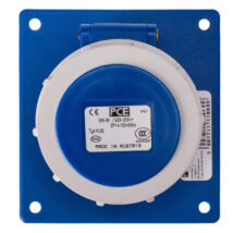 Gniazdo tablicowe skośne 16A 3P 230V niebieskie IP67 POWER TWIST 4132-6