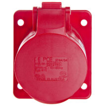 Gniazdo tablicowe skośne 16A 5P 400V /75×85/ czerwone IP44 415-6F87