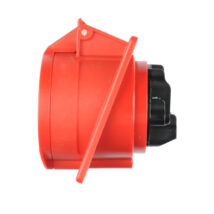 Gniazdo tablicowe skośne 32A 5P 400V /80×97/ czerwone IP44 TWIST 425-6