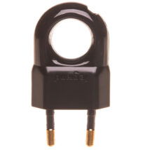 HELMO Wtyczka przenośna Euro 2P 2,5A czarna 50309