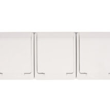 Hermes Gniazdo hermetyczne potrójne z/u 16A IP44 białe GNT 0323-02