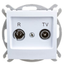 IMPRESJA Gniazdo antenowe RTV końcowe 2,5-3dB białe GPA-YK/m/00