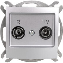 IMPRESJA Gniazdo antenowe RTV zakończeniowe 10dB srebrne GPA-10YPZ/m/18