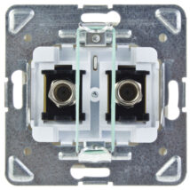 IMPRESJA Gniazdo antenowe podwójne typu F ecru GPA-2YF/m/27