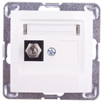 IMPRESJA Gniazdo antenowe pojedyncze typu F ecru GPA-1YF/m/27