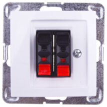 IMPRESJA Gniazdo głośnikowe podwójne białe GG-2Y/m/00