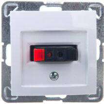 IMPRESJA Gniazdo głośnikowe pojedyncze białe GG-1Y/m/00