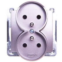 IMPRESJA Gniazdo podwójne z/u tytan GP-2YRZ/m/23