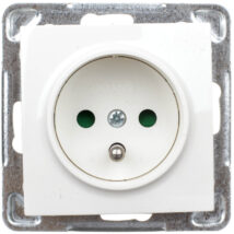 IMPRESJA Gniazdo pojedyncze z/u z przesłonami ecru GP-1YZP/m/27