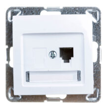 IMPRESJA Gniazdo telefoniczne pojedyncze RJ11 białe GPT-1Y/m/00