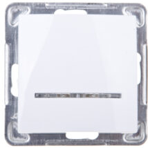 IMPRESJA Łącznik pojedynczy z podświetleniem biały ŁP-1YS/m/00