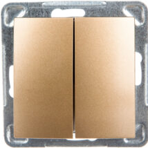 IMPRESJA Łącznik schodowy podwójny złoty metalik ŁP-10Y/m/28