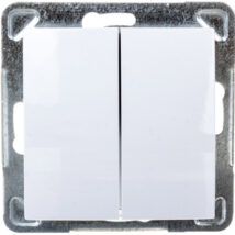 IMPRESJA Przycisk podwójny zwierny biały ŁP-17Y/m/00