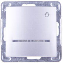 IMPRESJA Przycisk /światło/ z podświetleniem srebrny ŁP-5YS/m/18