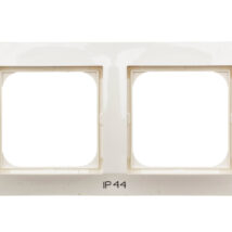 IMPRESJA Ramka podwójna do łączników IP44 ecru RH-2Y/27