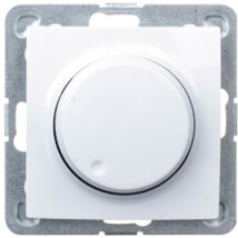 IMPRESJA Ściemniacz przyciskowo-obrotowy /żarowy i halogenowy/ biały ŁP-8Y/m/00
