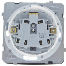 KARO Gniazdo bryzgoszczelne z/u IP44 klapka biała GPH-1SZ/m/00/w