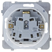 KARO Gniazdo bryzgoszczelne z/u IP44 klapka przezroczysta czekoladowy metalik GPH-1SZ/m/40/d