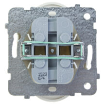 KARO Gniazdo podwójne b/u ecru perłowy GP-2SR/m/42