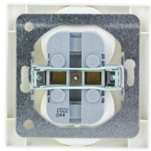 KARO Gniazdo podwójne z/u ecru perłowy GP-2SZ/42