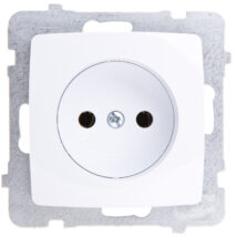 KARO Gniazdo pojedyncze b/u białe GP-1S/m/00