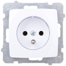 KARO Gniazdo pojedyncze z/u białe GP-1SZ/m/00