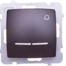 KARO Przycisk /dzwonek/ z podświetleniem czekoladowy metalik ŁP-6SS/m/40