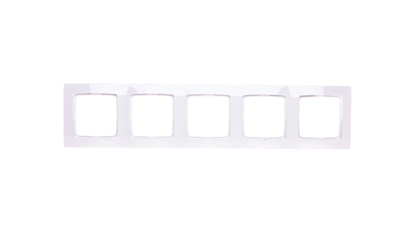 KARO Ramka pięciokrotna biała R-5S/00