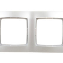 KARO Ramka podwójna srebrny perłowy R-2S/43