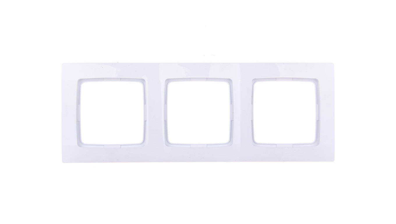 KARO Ramka potrójna biała R-3S/00